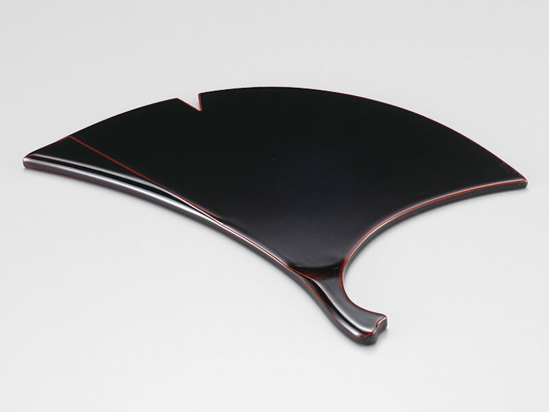 木製 越前漆器 銀杏型 溜塗り 漆塗り お皿 越前塗り うるし塗り【ギフト・内祝い・成人内祝い・結婚内..