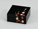 角小筥 漆手塗り 貝入り 紅白梅 蒔絵 黒塗り 木製 越前漆器 越前塗り【ギフト】【楽ギフ_包装選択】【楽ギフ_のし】【楽ギフ_のし宛書】