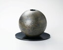 越前漆器 丸型 花器 和紙 漆塗り 花瓶 越前塗り 花台付【ギフト】【楽ギフ_包装選択】【楽ギフ_のし】【楽ギフ_のし宛書】