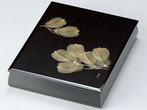 木製 越前漆器 文庫 沈金 松 黒 文箱 越前塗り 書類入れ 書類箱 A4サイズ【ギフト・内祝い・成人内祝い・結婚内祝い・新築祝い・お返し】【楽ギフ_包装選択】...
