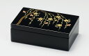 木製 越前漆器 長小筥 漆手塗り 貝入り しだれ桜 黒塗り 手描き蒔絵 越前塗り うるし塗り【ギフト】【楽ギフ_包装選択】【楽ギフ_のし】【楽ギフ_のし宛書】