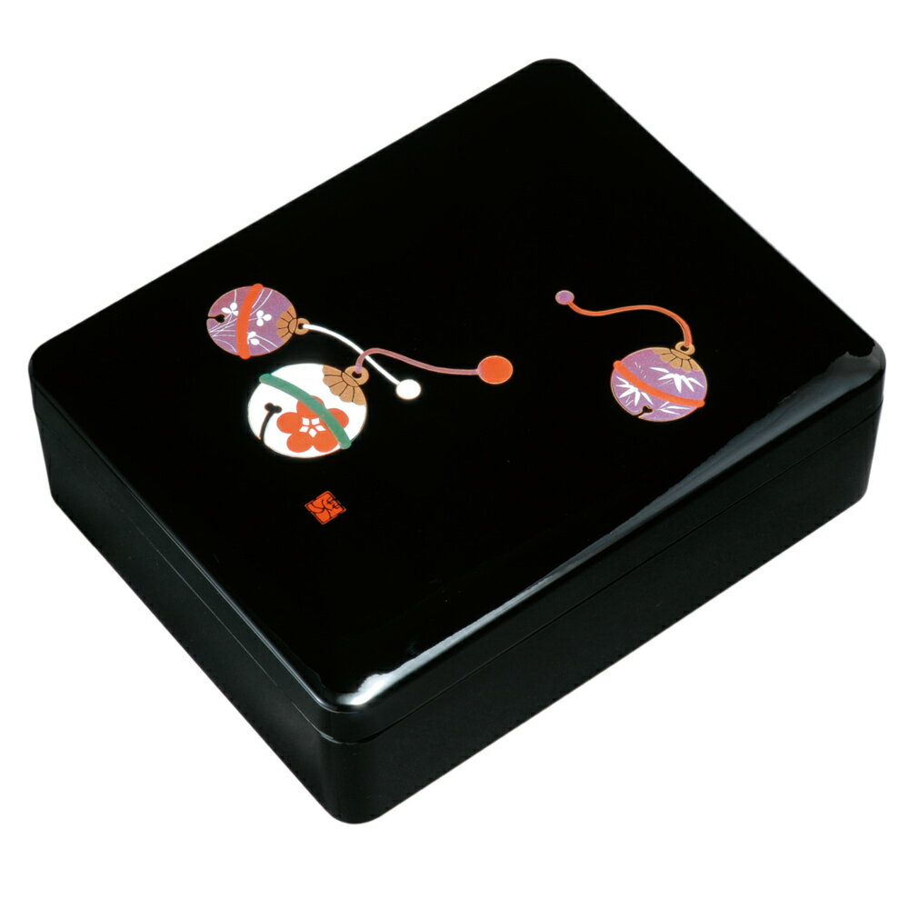 紀州漆器 文庫 A4判 合口 鈴 黒塗り 11.0 文箱 書類入れ 内梨子地 書類箱 ワイド【ギフト・内祝い・成人内祝い・結婚内祝い・新築祝い・お返し】