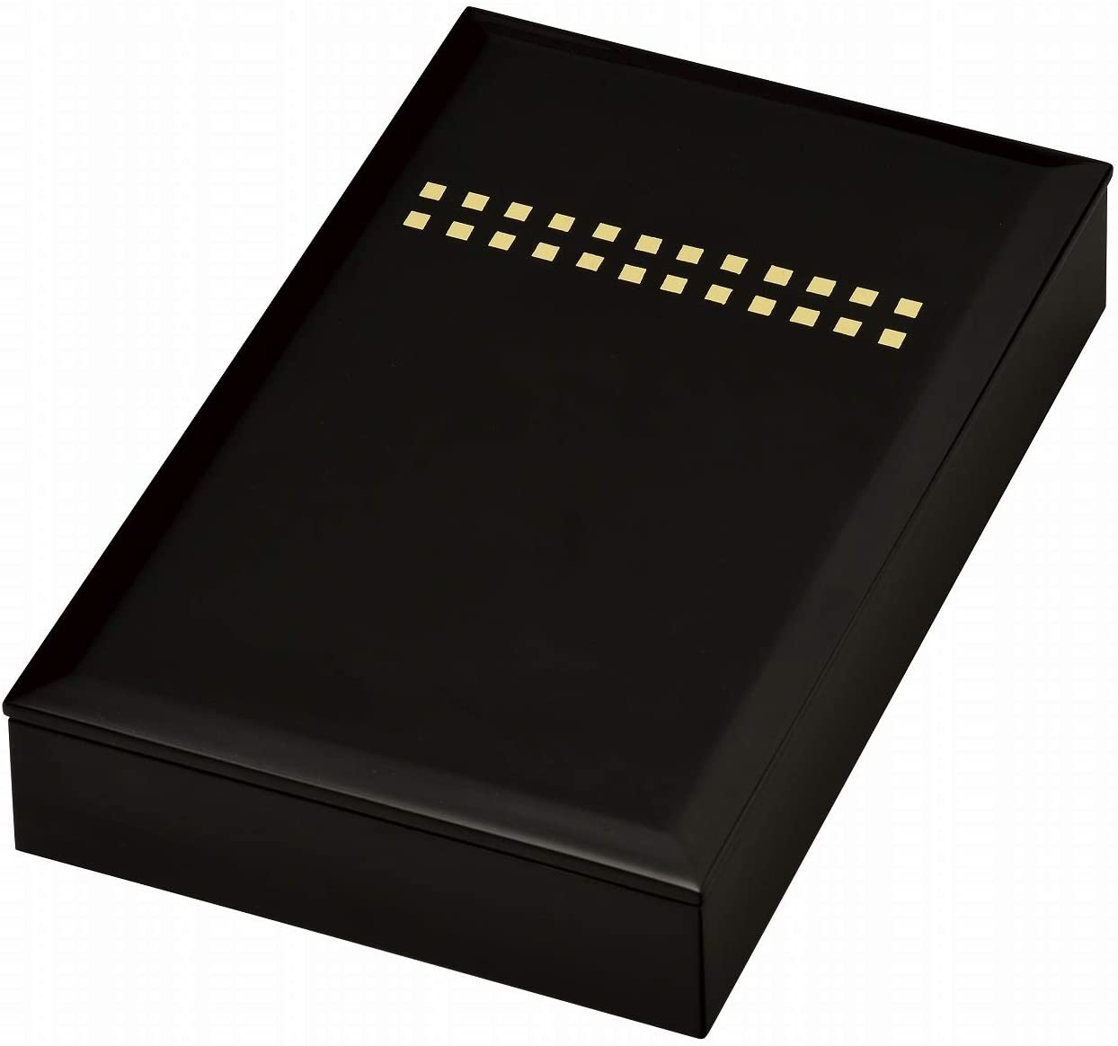 木繊 会津漆器 葉書入れ 黒塗り スクウェア 板蓋 会津塗り レターBOX 小物入れ【ギフト・内祝い・成人内祝い・結婚内祝い・新築祝い・お返し】【楽ギフ_包装選...