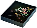 木繊 会津漆器 文庫 11.0 黒塗り 鉄線花 貝入り 板蓋 文箱 A4サイズ 会津塗り 書類入れ 書類箱【ギフト・内祝い・成人内祝い・結婚内祝い・新築祝い・お...