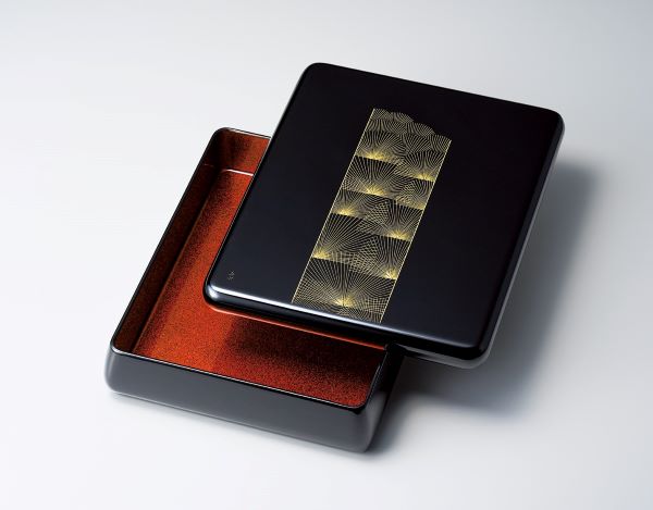 文箱 帯松 黒内梨地 沈金 光琳 文庫 漆塗り 書類入れ 書類箱 木製 越前漆器 越前塗り【ギフト・内祝い・成人内祝い・結婚内祝い・新築祝い・父の日ギフト・お返...