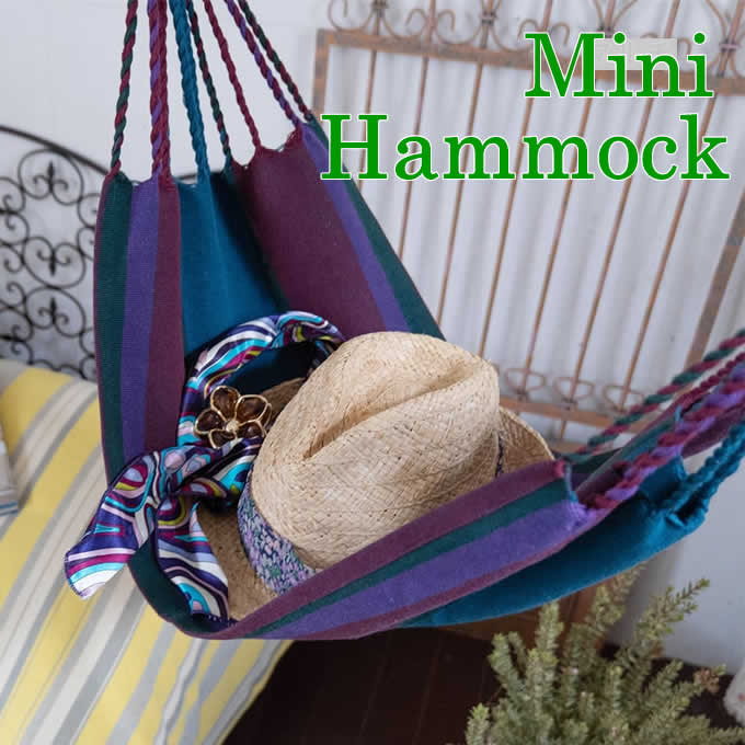 【スーパーセール】ミニハンモック ラヤ 収納 ハンギング収納 ディスプレイ リサイクルコットン おしゃれ 北欧 ナチュラル ストライプ しましま 縞 シングル ...