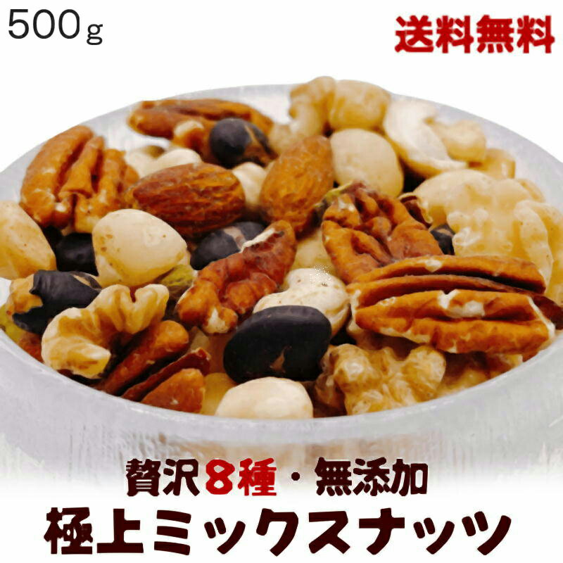 ミックスナッツ 500g 無添加 贅沢8種類ミックスナッツ 無添加ナッツ 無添加ミックス 素焼きミックスナッツ 8種ミックスナッツ プレミア..