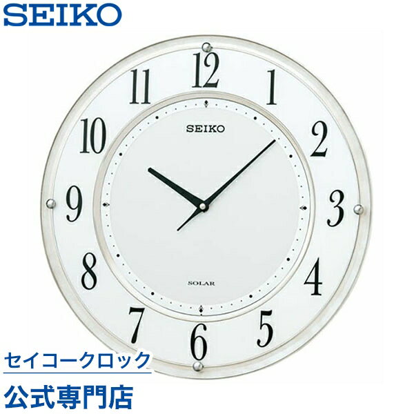 【300円クーポン配布中】 掛け時計 SEIKO ギフト包装無料 セイコークロック 壁掛け 電波時計 SF506W セイコー電波時計 ソーラー 薄型 オシャレ おしゃれ あす楽対応 送料無料