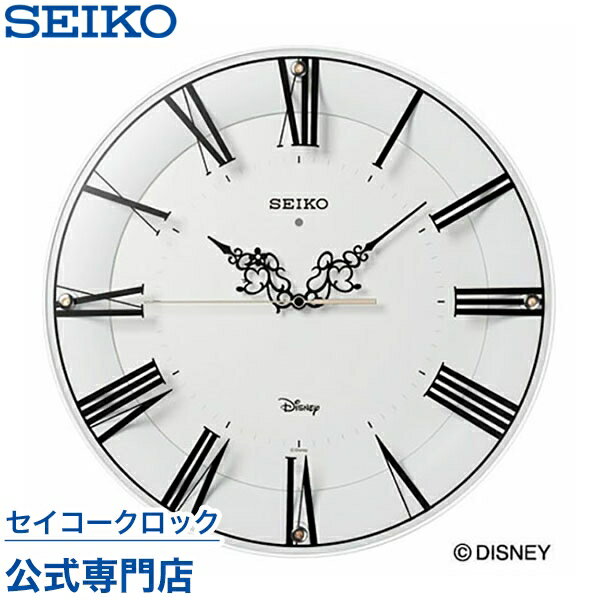 【300円クーポン配布中】 SEIKO ギフト包装無料 セイコークロック ディズニー 掛け時計 壁掛け 電波時計 FS506W 大人ディズニー ミッキー ミニー ミッキー＆フレンズ キャラクター スイープ 静か 音がしない 【Disneyzone】 送料無料 あす楽対応