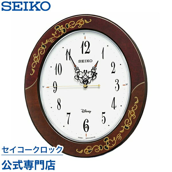 掛け時計 SEIKO ギフト包装無料 セイコークロック ディズニー 壁掛け 電波時計 FS510B 大人ディズニー 鳥の鳴き声 ミッキー ミニー ミッキー＆フレンズ キャラクター スイープ 静か 音がしない 送料無料 あす楽対応 木製 子供 こども おしゃれ