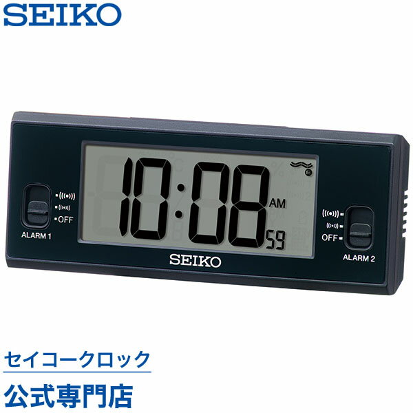 目覚し時計 目覚まし時計 SEIKO ギフト包装無料 セイコークロック 電波時計 SQ321K セイコー セイコー電波時計 デジタル カレンダー 温度計 湿度計 あす楽対応 オシャレ おしゃれ