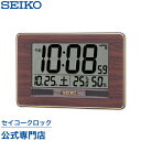 【4/18限定 エントリーでP最大 4倍】 SEIKO ギフト包装無料 セイコークロック 掛け時計 壁掛け 置き時計 電波時計 SQ446B セイコー掛け時計 セイコー電波時計 ハイブリッドソーラー デジタル カレンダー 温度計 湿度計 あす楽対応