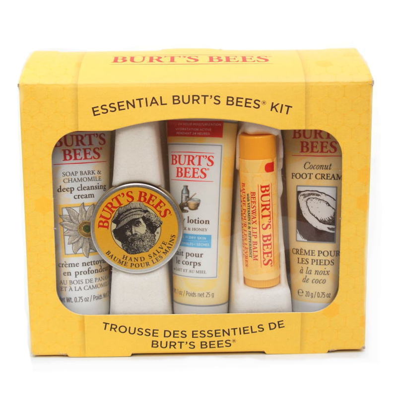 米国 BURT S BEES バーツビーズ エッセンシャル 5点 キット ギフト リップバーム ハンド ボディー フット ローション クリーム アメリカンライフスタイル スキンケア