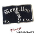 【送料無料】1950年代 オールド カークラブ プラーク ホットロッド カスタムカー チームプレート オリジナル カルフォルニア西海岸 U.S.A 米国 / ガ...