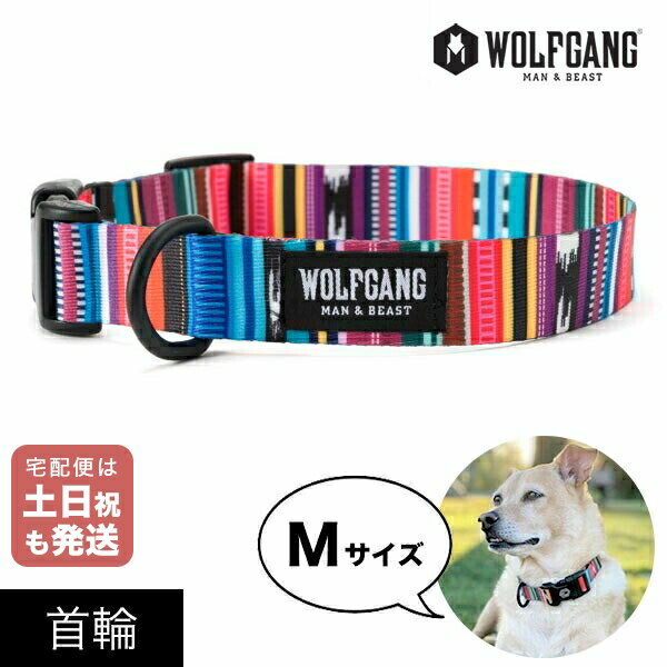  首輪 Mサイズ 中型犬用 WOLFGANG MAN&BEAST ケツァール Quetzal ウルフギャング マン&ビースト WC-002-07 おしゃれ 正規品 