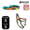 ウルフギャング マンアンドビースト ハーネスリードセット Sサイズ 小型犬用 WOLFGANG MAN & BEAST ShatterShapes WH-001-WL-001-105 アメリカ製 簡単 丈夫 ソフト おしゃれ 【メール便対応商品1セットまで】