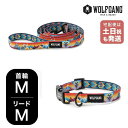 ウルフギャング マンアンドビースト 首輪リードセット MMサイズ 中型犬用 WOLFGANG MAN & BEAST MountainVibes WC-002-WL-002-118 アメリカ製 簡単 丈夫 ソフト おしゃれ 【メール便1セットまで】
