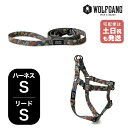 ウルフギャング マンアンドビースト ハーネスリードセット Sサイズ 小型犬用 WOLFGANG MAN & BEAST SandFlats WH-001-WL-001-114 アメリカ製 簡単 丈夫 ソフト おしゃれ 【メール便対応商品1セットまで】
