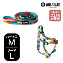 ウルフギャング マンアンドビースト ハーネスリードセット MLサイズ 中型犬用 WOLFGANG MAN & BEAST MixTape WH-002-WL-003-116 アメリカ製 簡単 丈夫 ソフト おしゃれ 【メール便対応商品1セットまで】