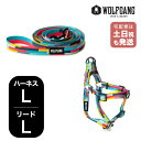 ウルフギャング マンアンドビースト ハーネスリードセット LLサイズ 大型犬用 WOLFGANG MAN & BEAST MixTape WH-003-WL-003-116 アメリカ製 簡単 丈夫 ソフト おしゃれ 【メール便対応商品1セットまで】