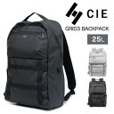 CIE リュック メンズ レディース バックパック 大容量 大きめ 多機能 ブラック グレー シー 通勤 通学 A4 B4 PC デイパック 防水 撥水 25L...