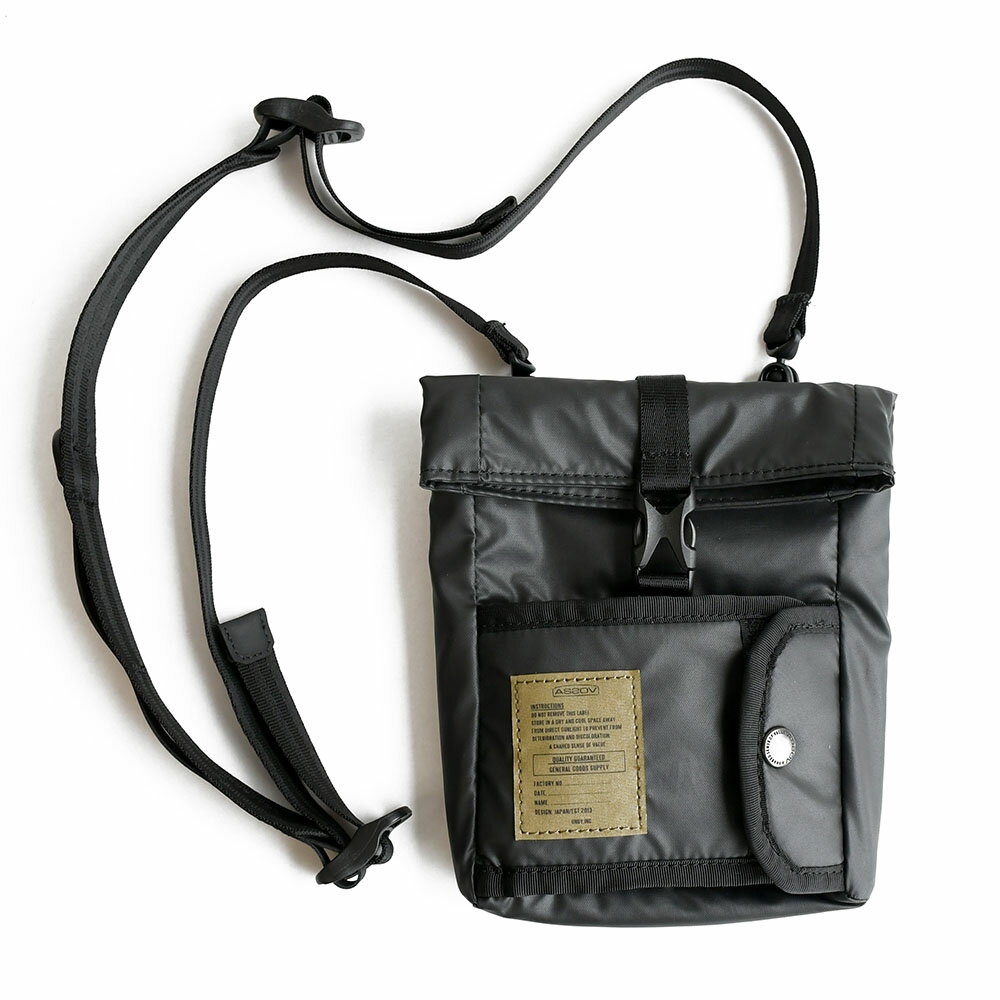 アッソブ ウォレットショルダーバッグ ブラック AS2OV NYLON POLYCARBONATE WALLET SHOULDER アウトドア キャンプ 防水防汚 財布 サコッシュ UNBY アンバイ おしゃれ 軽い ナイロン 丈夫 国内正規品のサムネイル