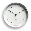【ご用命後お届け予定をご回答】 RIKI STEEL CLOCK 電波クロック スチールSサイズ ホワイト WR08-24WH 正規品 送料無料