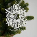 プラウエンレースの クリスマス飾り クリスマスオーナメント フェンスタ—レース カットガラス付き スノー 正規品 【メール便対応商品 2点まで】