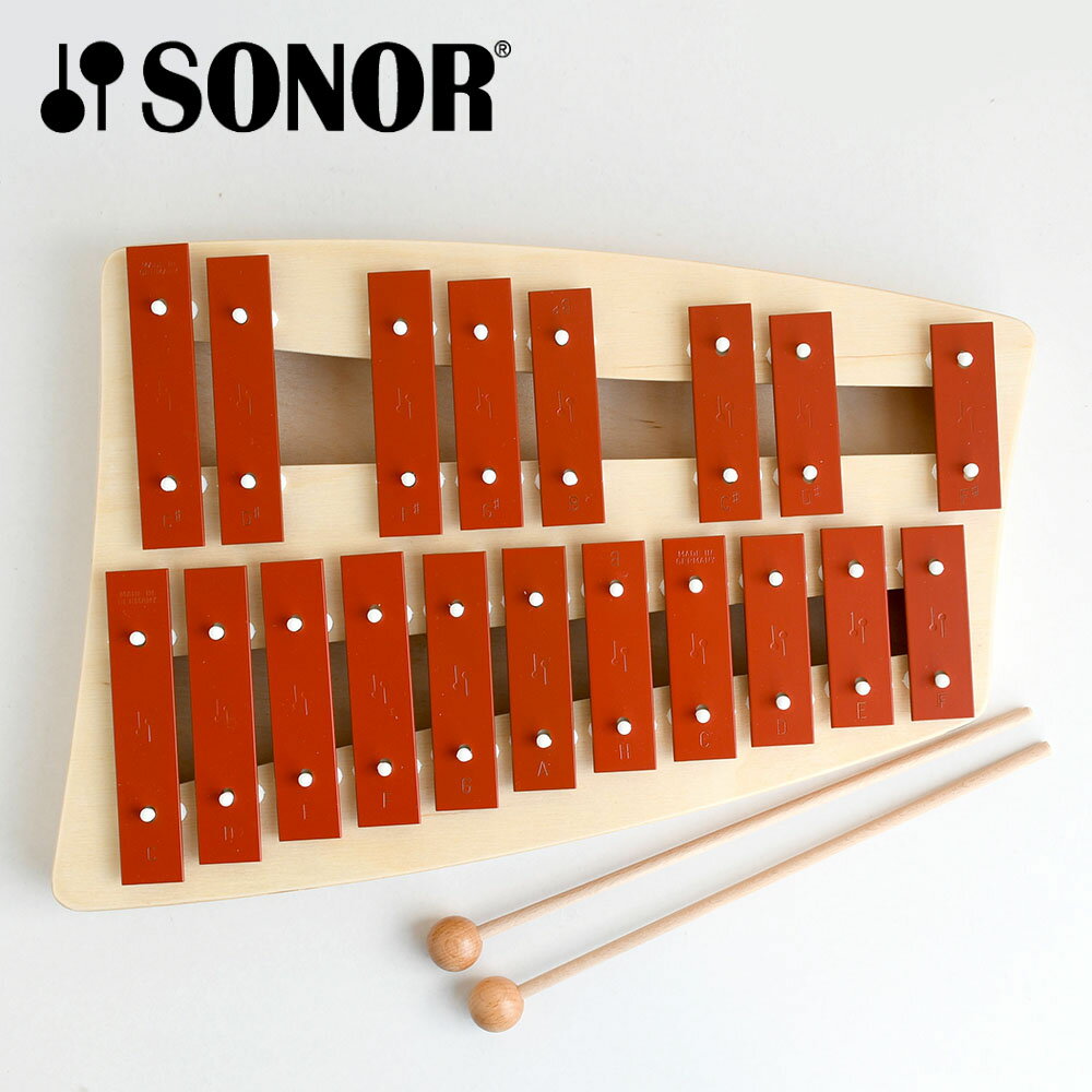 【最大3000円クーポン配布中】 メタルフォン 赤 2段 NG30 SONOR ゾノア社 オルフシリーズ ORFF 鉄琴 2段 GLOCKENSPIEL 幼児楽器 ドイツ製 子どものための楽器 正規品