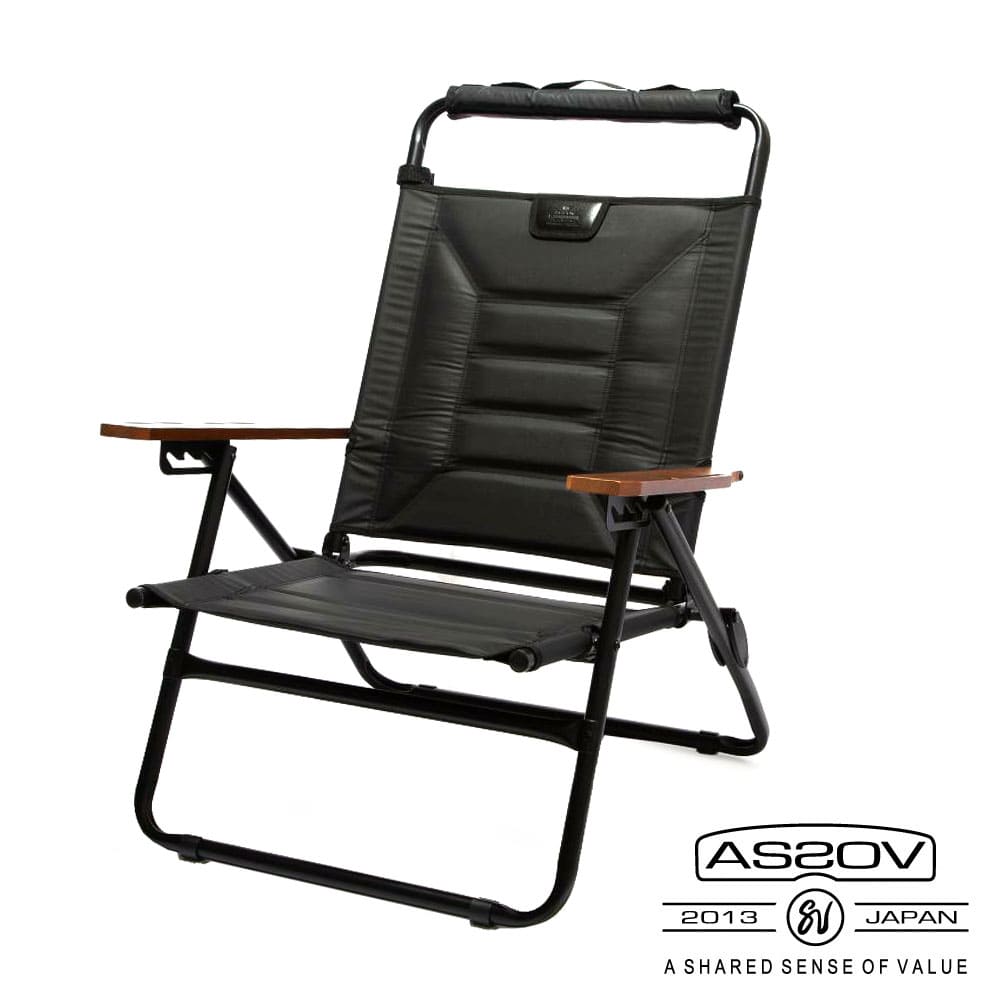 アッソブ ハイバックローバーチェア ブラック AS2OV HIGH BACK RECLINING LOW ROVER CHAIR キャンプ アウトドア リクライニングチェア おしゃれ 国内正規品 【ギフト包装不可】 【お一人様2点まで】