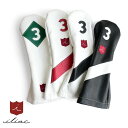 イリアック ゴルフ ヘッドカバー 3番ウッド用 FW 全4カラー 日本製 姫路レザー iliac golf おしゃれ