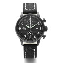 ラコ LACO パイロットウォッチ Lausanne ローザンヌ 861975 メンズ ドイツ製 腕時計 クロノグラフ 径42mm ブラックレザーベルト 送料無料 国内正規品 ギフト包装無料
