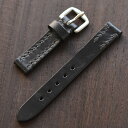 SOMES ソメス 腕時計ストラップ メンズ・レディース兼用 ブライドルレザー ブラック 18mm スポール SPQR 正規品 送料無料