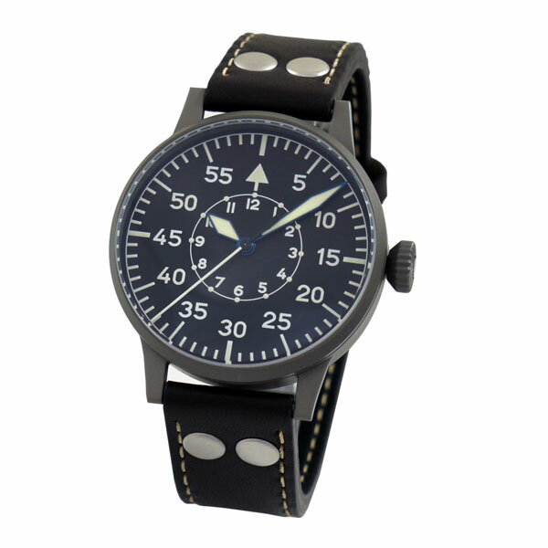 IWC パイロットウォッチ 腕時計（メンズ） ラコ LACO パイロットウォッチ Paderborn パーダーボルン 861749 メンズ ドイツ製・スイスムーブメント搭載 機械式 自動巻き 腕時計 径42mm ダークブラウンレザーベルト 送料無料
