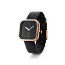 ヒュッゲ HYGGE 3133VARIシリーズ HGE020091 アルミニウムケース ブロンズケース ブラックダイヤル ケース幅33mm レザーストラップ 送...