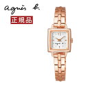 アニエスベー 時計 レディース agnes b. 腕時計 限定品 マルチェロ スクエア ピンクゴールド 19mm FCSK750 正規品