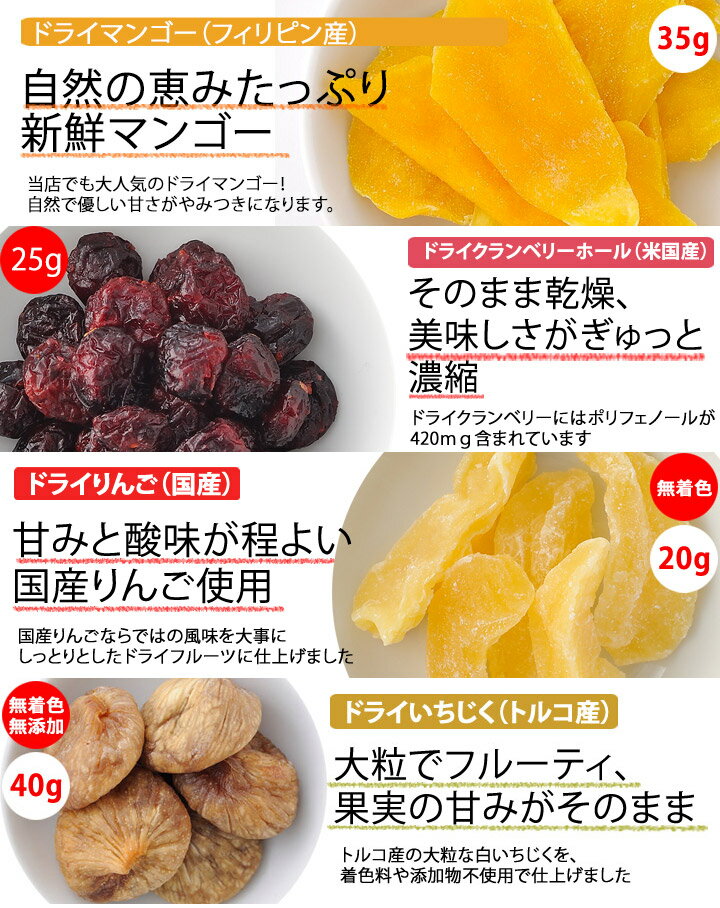 【送料無料】豪華！8種のドライフルーツお試しセット 1000円 送料無料 ドライフルーツ ゆうメール発送 ドライマンゴー お菓子作り パン作り クランベリー 国産りんご ブルーベリー パイナップル 枝付き干しぶどう 国産みかん いちじく