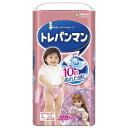【トレーニング専用パ ンツ Lサイズ】トレパンマン 女の子 オムツ(9~14kg)34枚