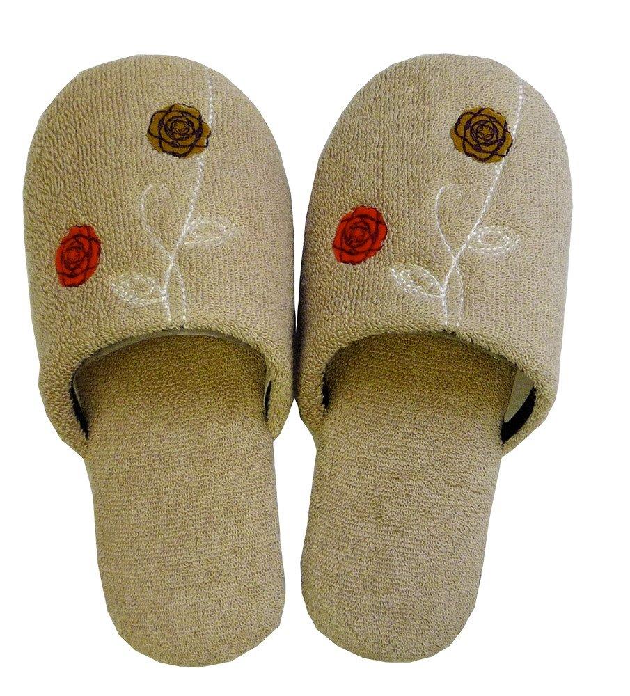 オカ(OKA) エトフ スリッパ (足のサイズ 約 23 cm~ 24 cmまで) ベージュ ( 洗える おしゃれ 室内 来客..