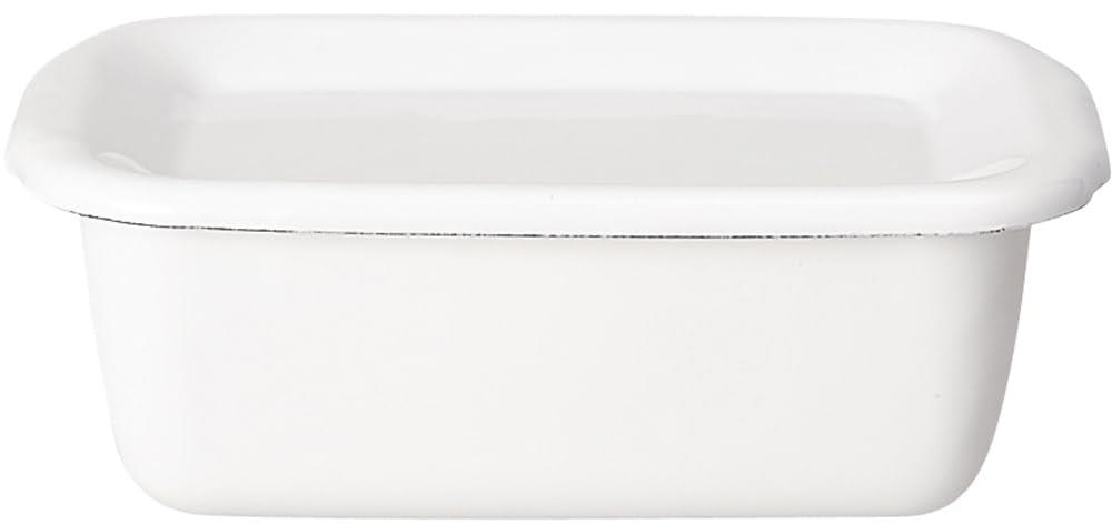 野田琺瑯(Nodahoro) 保存容器 ホーロー 耐熱 角型 レクタングル 深型 Sサイズ 琺瑯蓋付 ホワイトシリ ーズ 日本製 WFH-S