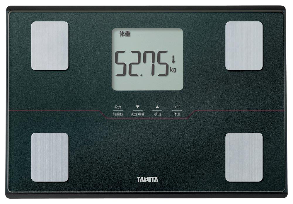 タニタ 体重計 体組成計 50g グレー BC-315 GY 【体脂肪率/内臓脂肪レベル/筋肉量/基礎代謝量/体内年齢/推定骨量/BMI/立掛け収納OK/乗るピタ】