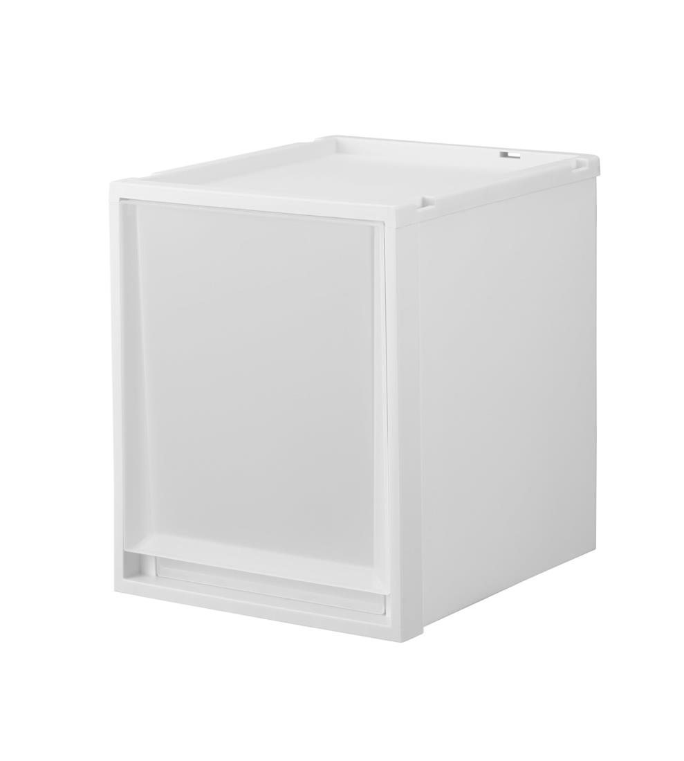 天馬 キッチンやランドリ ーで使用出来る収納ケース 完成品 フ ィッツケース FC40 Fits 省スペースにもピッタリな奥行40cm 日本製 アルミ補強板内蔵で積み重ねても頑丈 衣装ケース 収納ボックス【色 ホワイトクリア】 【サイズ FC40-3540】 【幅35×奥行40×高さ40cm】