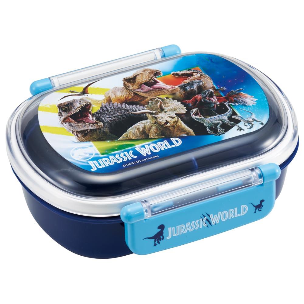 スケーター(Skater) 子供用 お弁当箱 1段 360ml 中子付き(おかず容器) ふわっと盛れるドーム型 キッズランチ 抗菌加工 日本製 ジュラシック 24 男の子 QAF2BAAG
