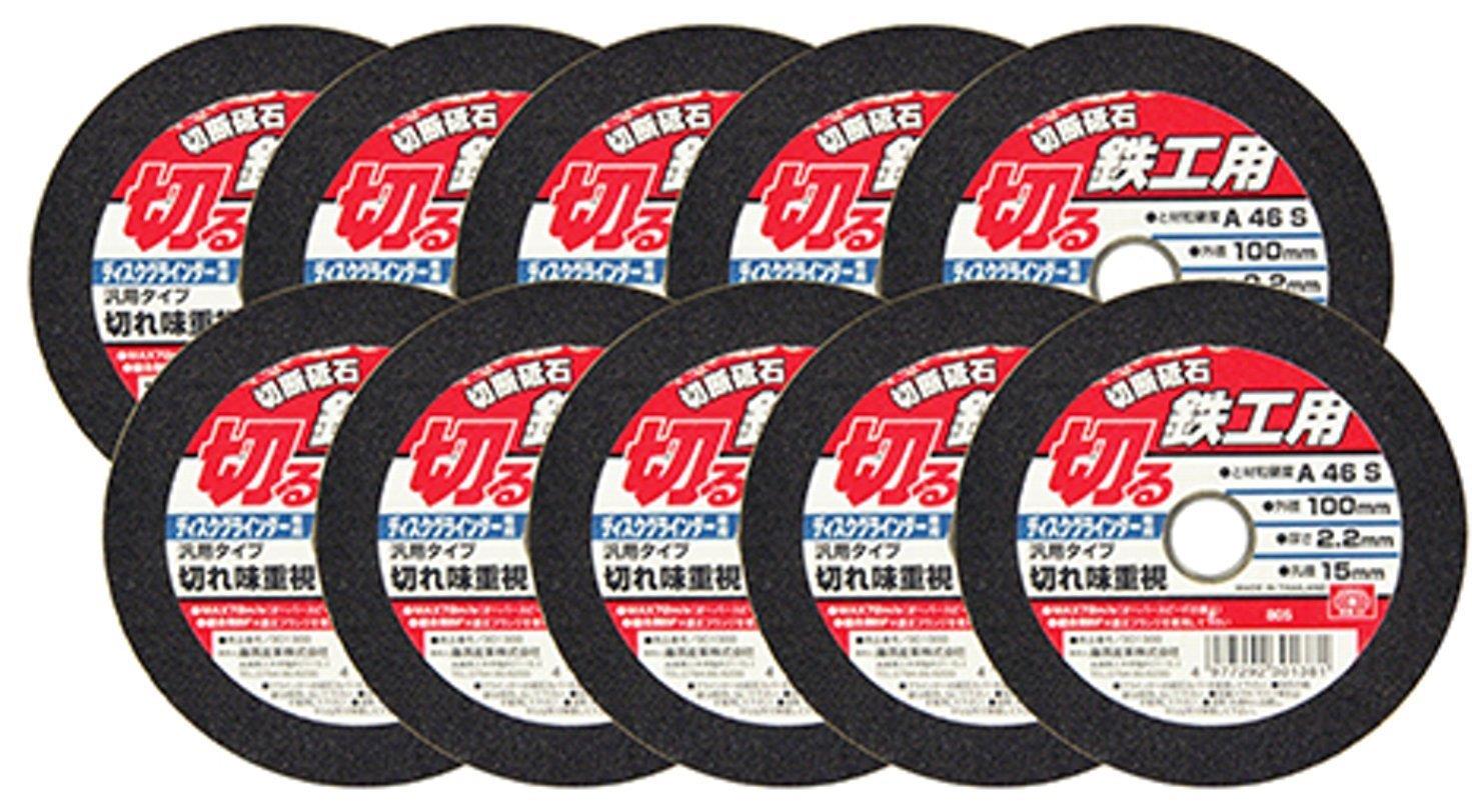 E－Value 切断砥石 鉄工10枚 100X2．2X15MM