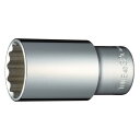 トネ(TONE) ディープソケット(12角) HP4D-32L 差込角12.7mm(1/2”) 二面幅32mm