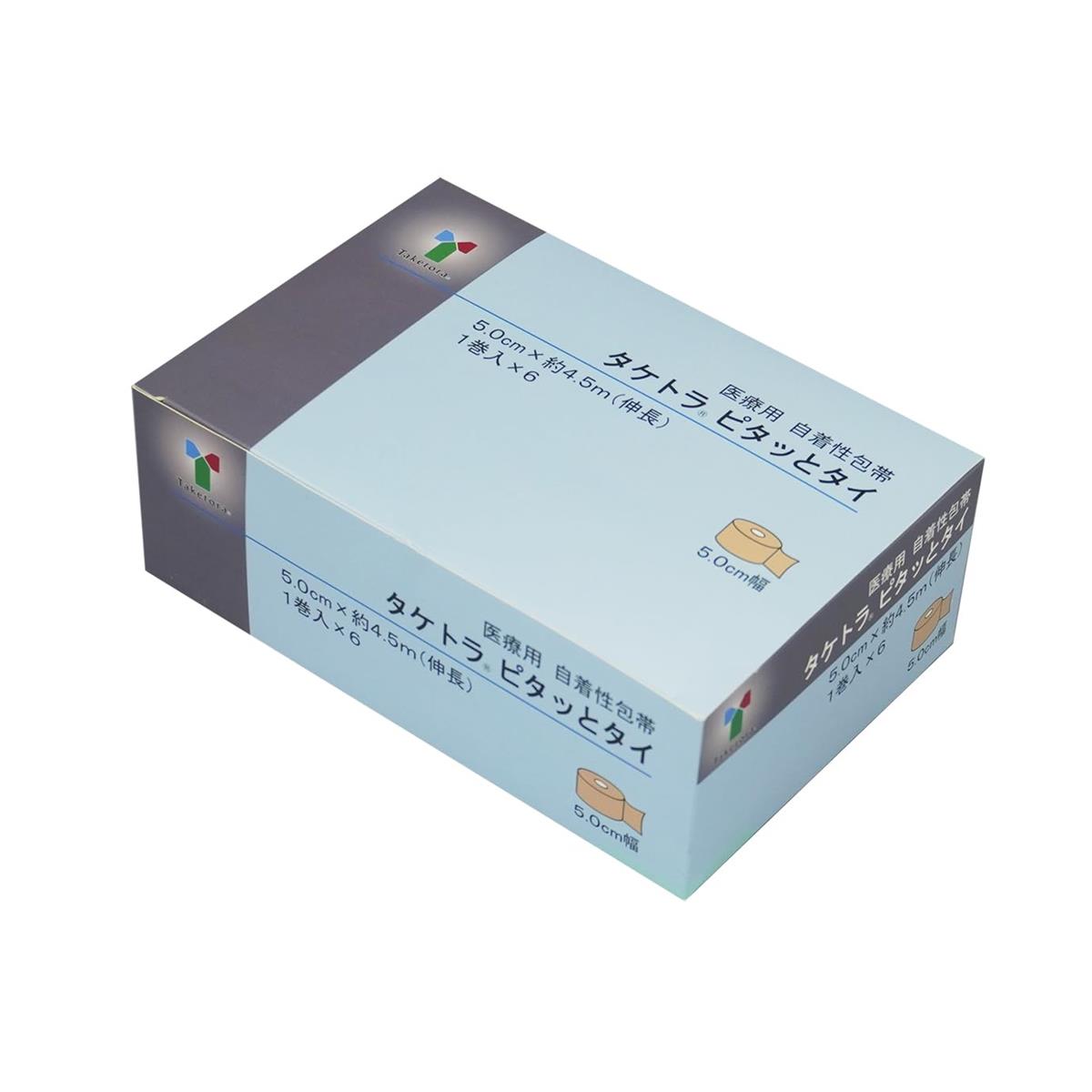 竹虎 【自着包帯】 タケトラピタッとタイ 5.0cm×4.5m 6巻入