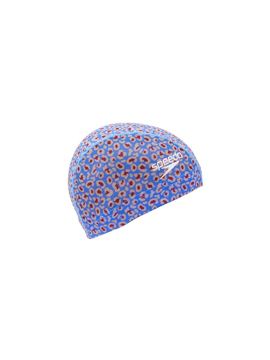 Speedo(スピード) スイムキャップ Leopard Mesh Cap レオパードメッシュキャップ SE12452 パープル M