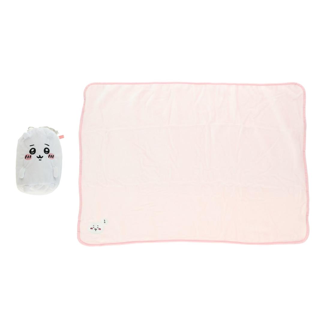 丸眞 マ スコット巾着付きブランケット 0775038300 23ちいかわ ブランケット:約H70×W100cm 収納時:約H2..