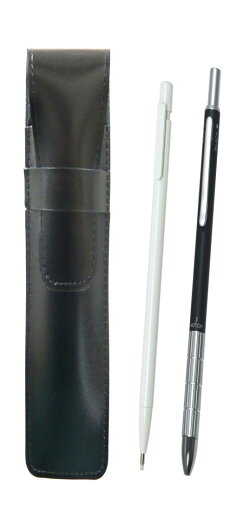 スリム牛革ペンケース黒 極細ノック式消しゴム 白と金属3メカ・スーパースリムセット 黒 ASBER15W-3M50K-B スリム牛革ペンケース黒 極細ノック式消しゴム 白と金属3メカ・スーパースリムセット 黒 ASBER15W-3M50K-B