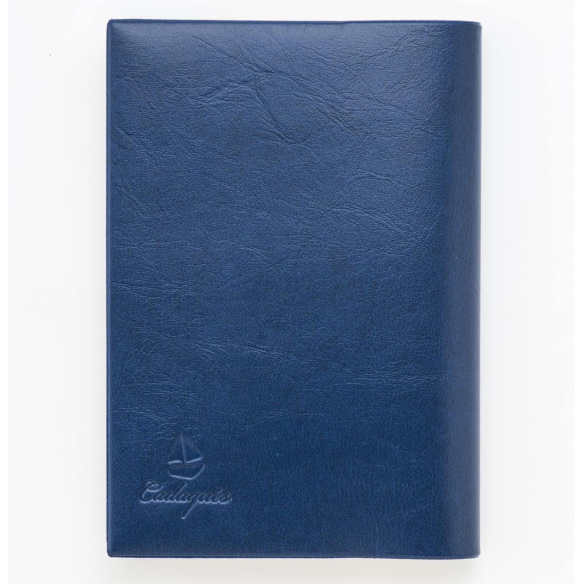 コンサイス カダケス ブックカバー 文庫 皮革調 ヨット ネイビー 558200